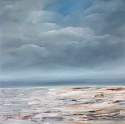 Sakskobing by Lynne Timmington - Original Painting on Box Canvas sized 32x32 inches. Available from Whitewall Galleries